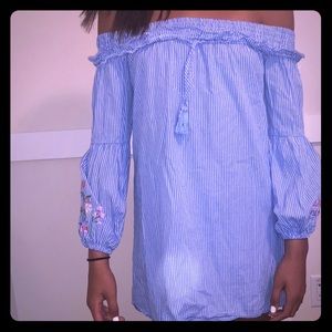 Fun summer off the shoulder dress